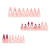 12 Sizes-24 Pcs Press On Nails JP3392