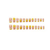 12 Sizes-24 Pcs Press On Nails Y084