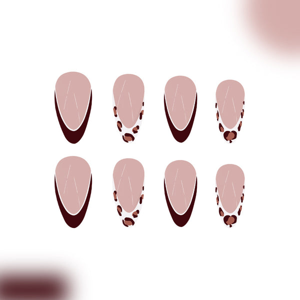 12 Sizes-24 Pcs Press On Nails C881