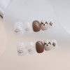 12 Sizes-24 Pcs Press On Nails K013