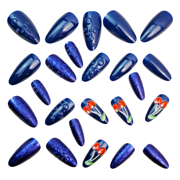 12 Sizes-24 Pcs Press On Nails Y1437