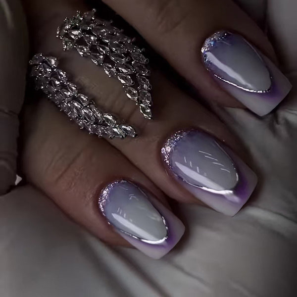 12 Sizes-24 Pcs Press On Nails W1797
