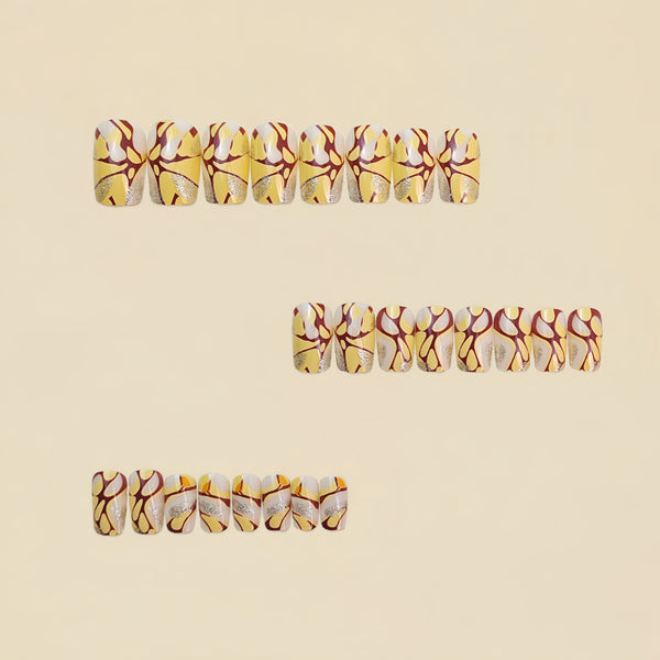 12 Sizes-24 Pcs Press On Nails Y836