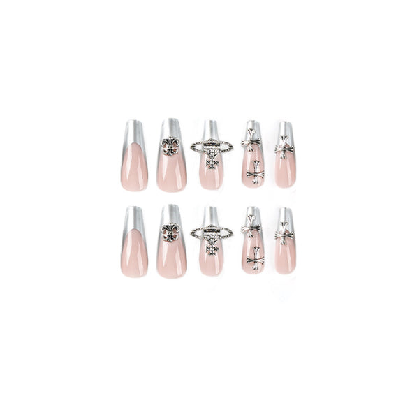12 Sizes-24 Pcs Press On Nails JP2347