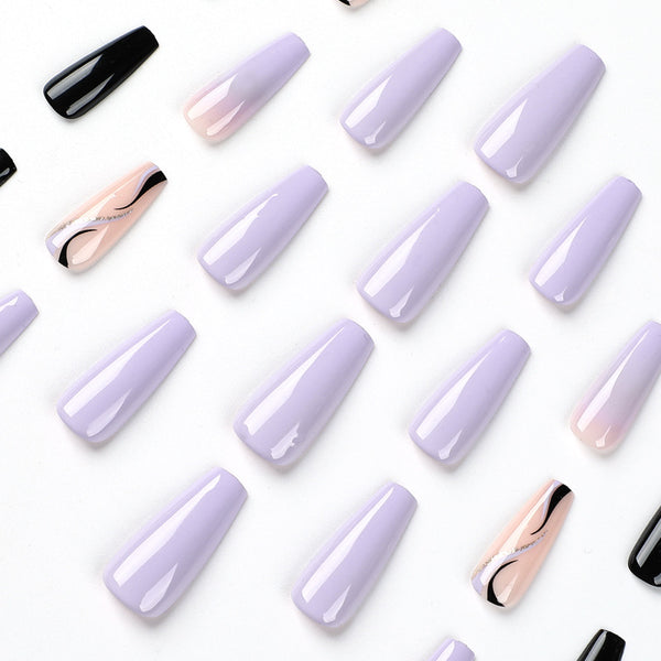 12 Sizes-24 Pcs Press On Nails JP2012