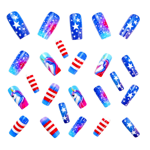 12 Sizes-24 Pcs Press On Nails Y681