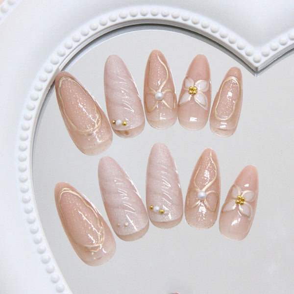 12 Sizes-24 Pcs Press On Nails Z1113