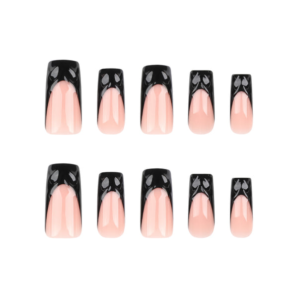 12 Sizes-24 Pcs Press On Nails DIY28