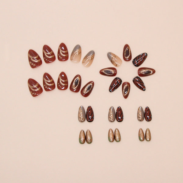 30 Pcs Press On Nails W1731
