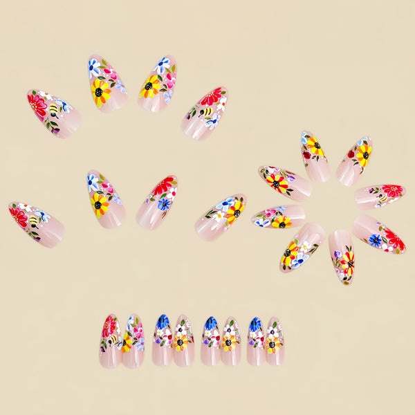12 Sizes-24 Pcs Press On Nails Y1876