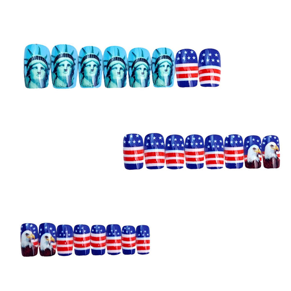 12 Sizes-24 Pcs Press On Nails Y1970