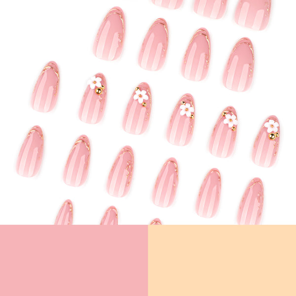12 Sizes-24 Pcs Press On Nails JP4157