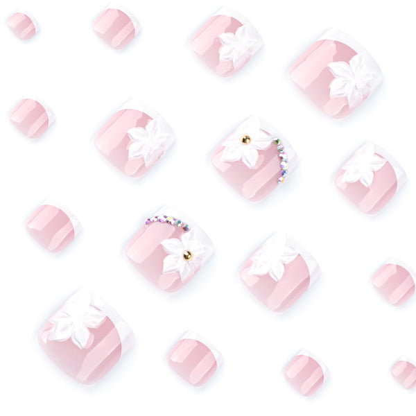 12 Sizes-24 Pcs Press On Nails JP3811