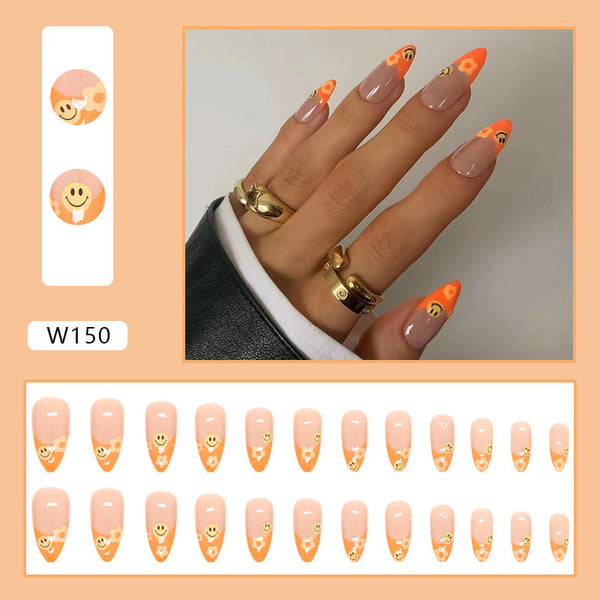 12 Sizes-24 Pcs Press On Nails W150