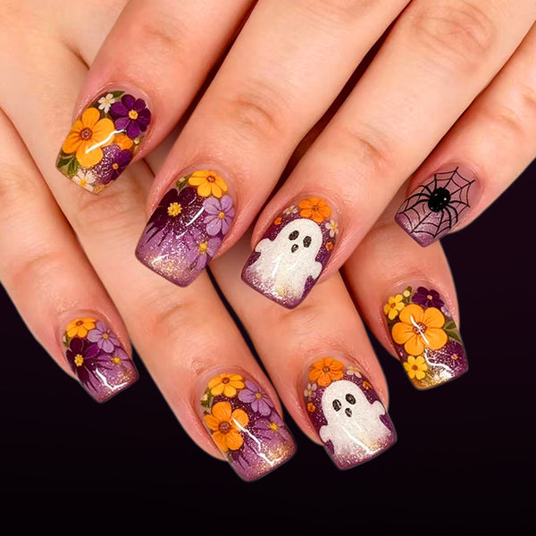 12 Sizes-24 Pcs Press On Nails C2024