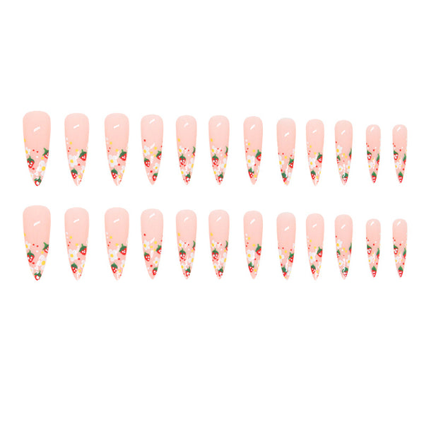 12 Sizes-24 Pcs Press On Nails W835