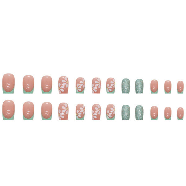 12 Sizes-24 Pcs Press On Nails W849