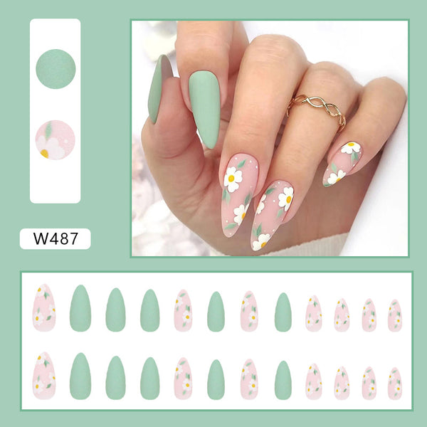 12 Sizes-24 Pcs Press On Nails W487
