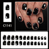 12 Sizes-24 Pcs Press On Nails C1141