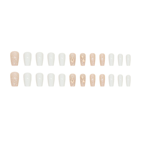 12 Sizes-24 Pcs Press On Nails Z836