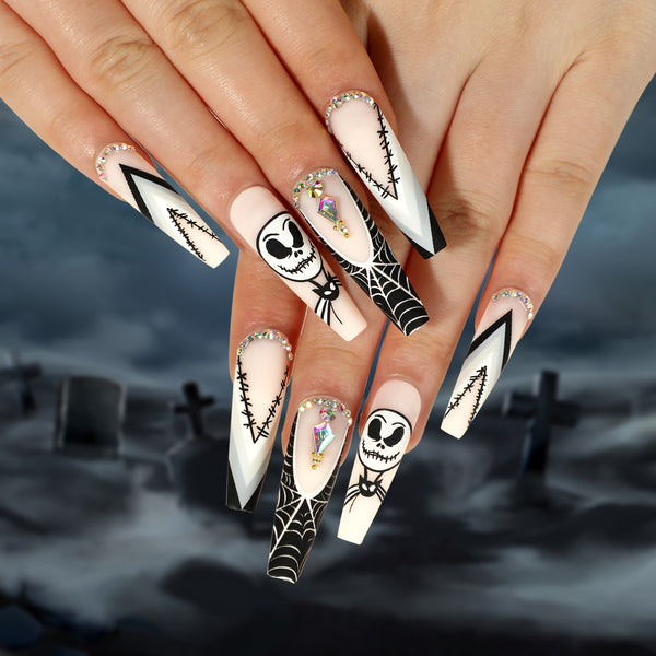 12 Sizes-24 Pcs Press On Nails JP2498