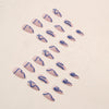 12 Sizes-24 Pcs Press On Nails W373