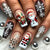 12 Sizes-24 Pcs Press On Nails Y1226