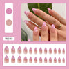 12 Sizes-24 Pcs Press On Nails W001