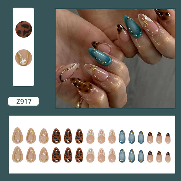 12 Sizes-24 Pcs Press On Nails Z917