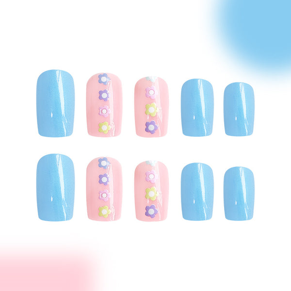 12 Sizes-24 Pcs Press On Nails C386