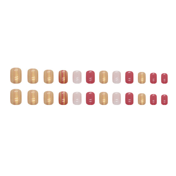 12 Sizes-24 Pcs Press On Nails W1366