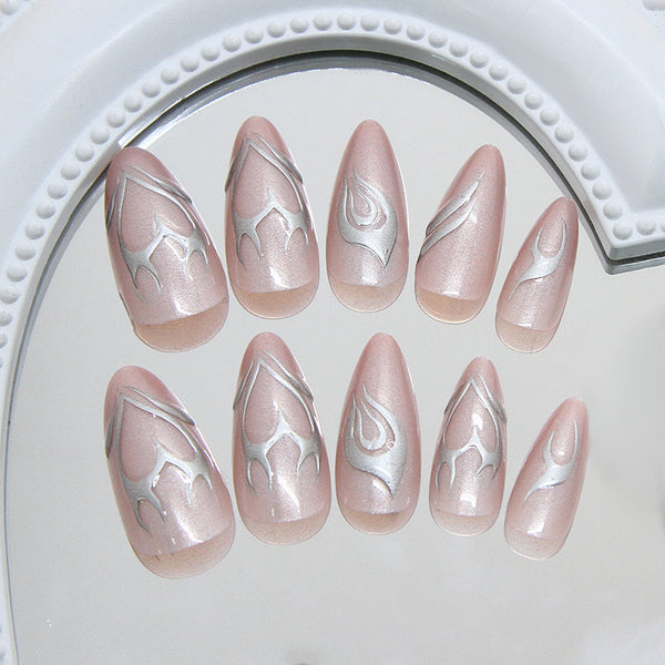 12 Sizes-24 Pcs Press On Nails W1901