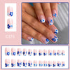 12 Sizes-24 Pcs Press On Nails C373