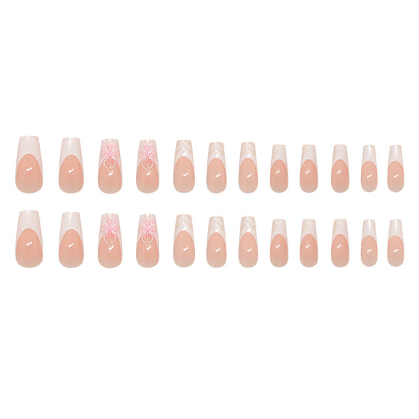 12 Sizes-24 Pcs Press On Nails W1876