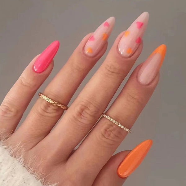 12 Sizes-24 Pcs Press On Nails W119