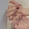 12 Sizes-24 Pcs Press On Nails Z591