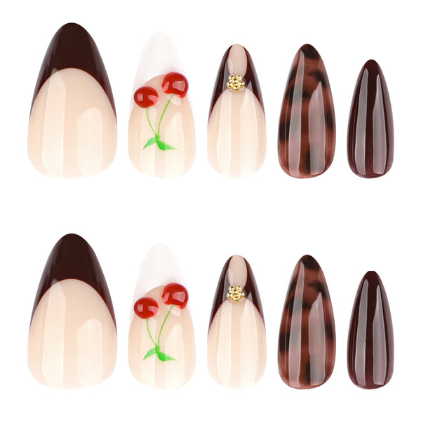 12 Sizes-24 Pcs Press On Nails JP3999