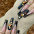 12 Sizes-24 Pcs Press On Nails W1372