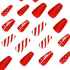12 Sizes-24 Pcs Press On Nails JP1889