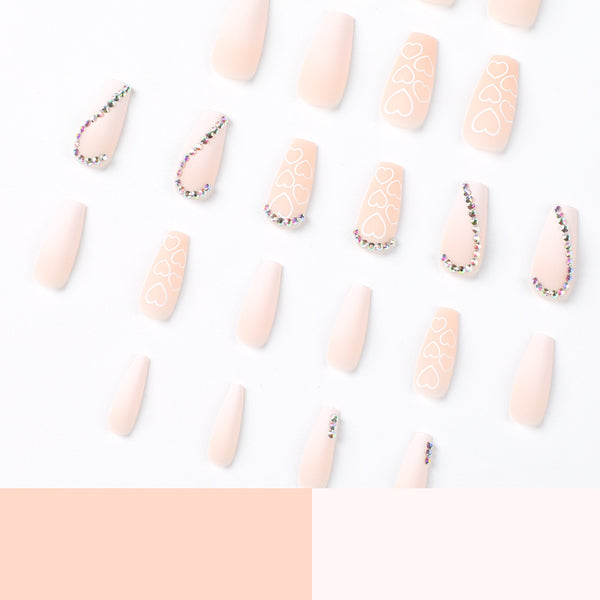 12 Sizes-24 Pcs Press On Nails JP1680