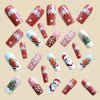 12 Sizes-24 Pcs Press On Nails Y1216