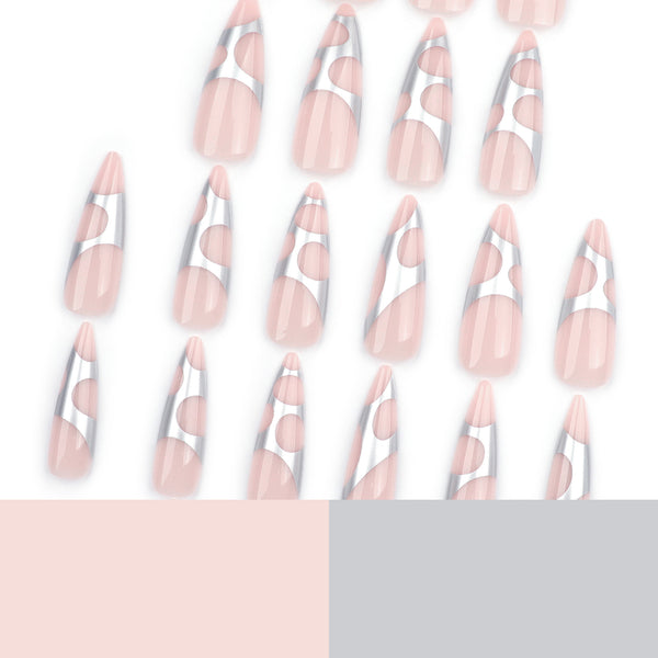 12 Sizes-24 Pcs Press On Nails DIY66