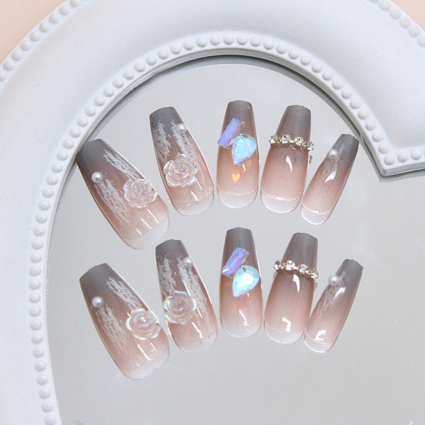 12 Sizes-24 PcsPress On Nails Z1158