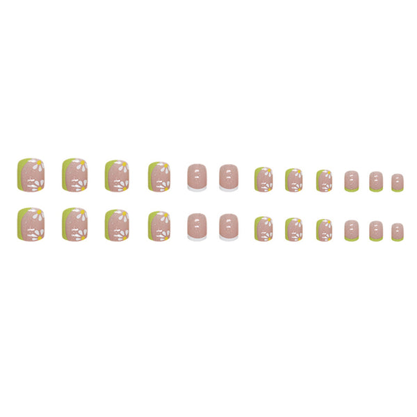 12 Sizes-24 Pcs Press On Nails W1276