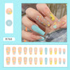 12 Sizes-24 Pcs Press On Nails R767
