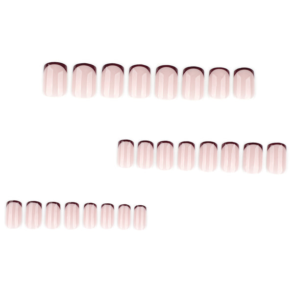 12 Sizes-24 Pcs Press On Nails JP4198