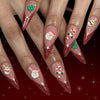 12 Sizes-24 Pcs Press On Nails C1282
