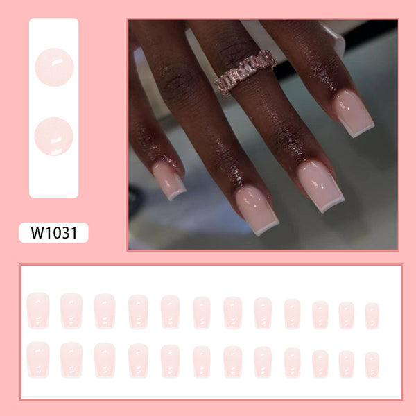 12 Sizes-24 Pcs Press On Nails W1001