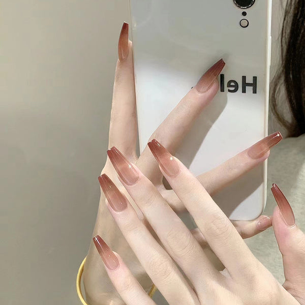12 Sizes-24 Pcs Press On Nails R845