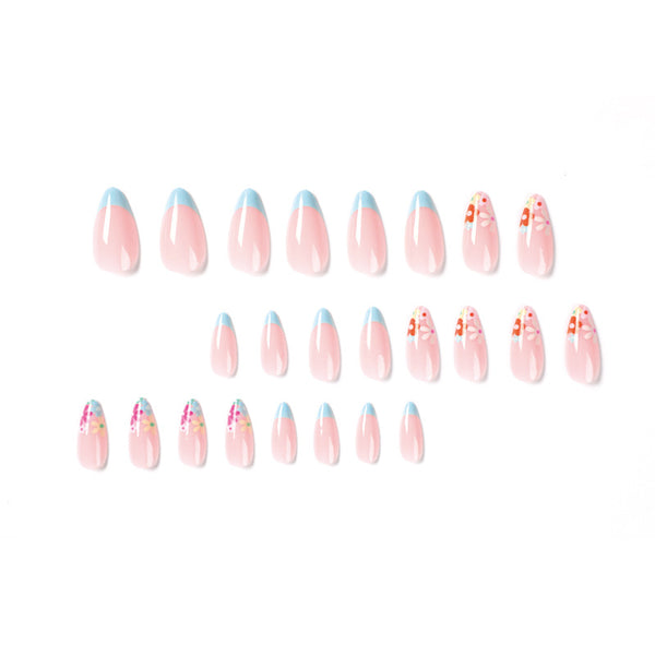 12 Sizes-24 Pcs Press On Nails JP1850